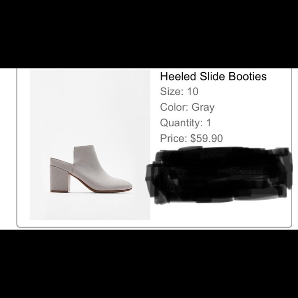 Heeled slide booties